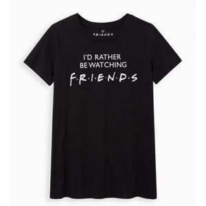 Torrid Friends Watch Graphic Tee - Size 2X - Black